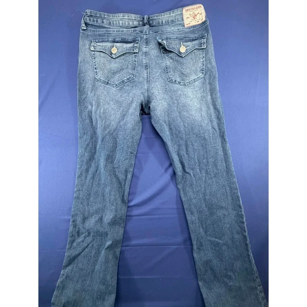 True Religon Billie Mid Rise Straight Jeans Denim Size 32 Men‎